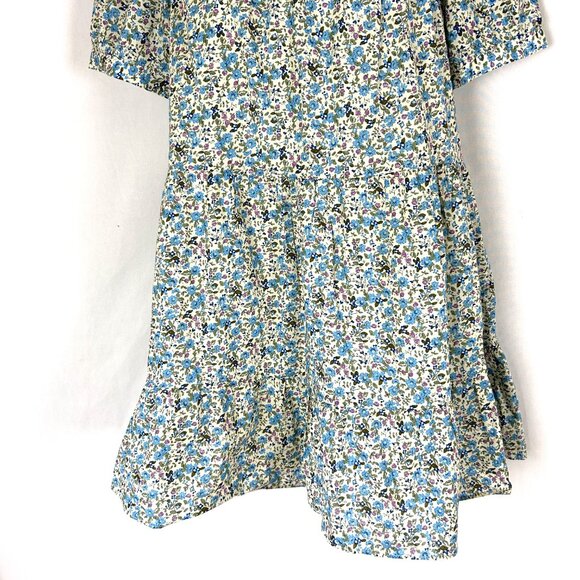 Hyacinth House Blue Purple Floral Quinn Mini Dress S - Picture 3 of 7